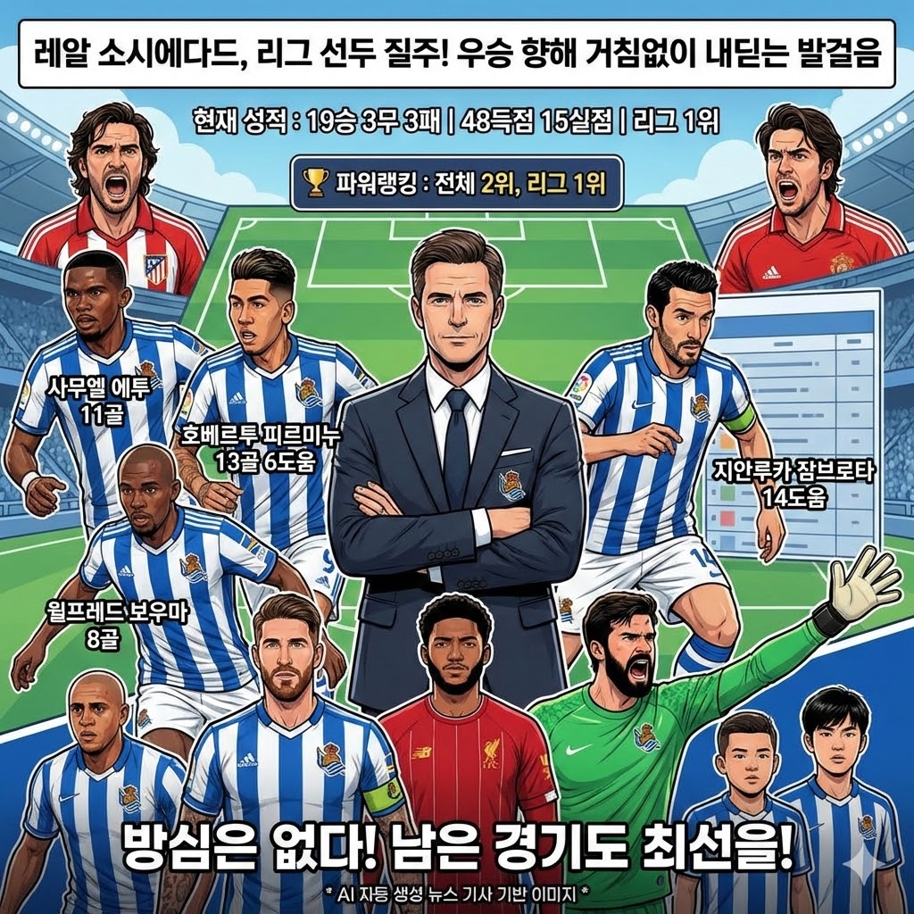 [무적함대] 레알 소시에다, 리그 폭격!